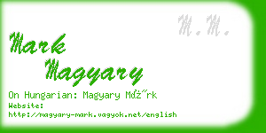 mark magyary business card